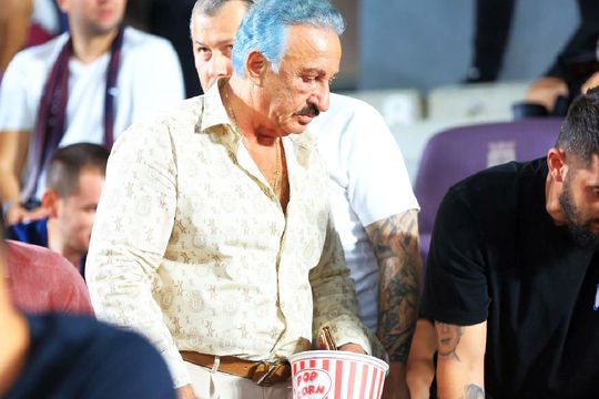 Nicolae Cristescu și noul său look, la derby-ul Rapid - Dinamo / foto: Ionuț Iordache (GSP)