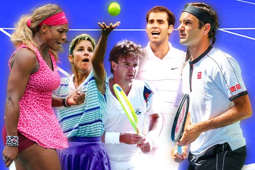 Serena Williams, Chris Evert, Jimmy Connors, Pete Sampras, Roger Federer au cele mai multe titluri la US Open Montaj: Diana Vasilescu, Foto: Imago Images