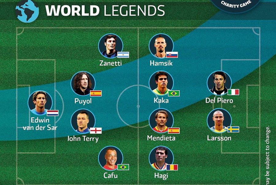 Hagi, Kaka, Figo și Roberto Carlos au aflat stadionul pe care vor juca la Lisabona: 50.000 de spectatori așteptați la meci