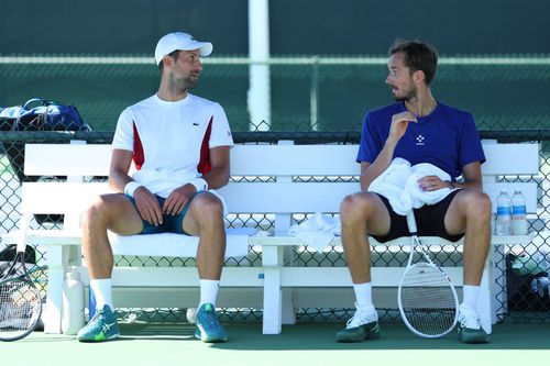 Novak Djokovic și Daniil Medvedev / Foto: Imago Images