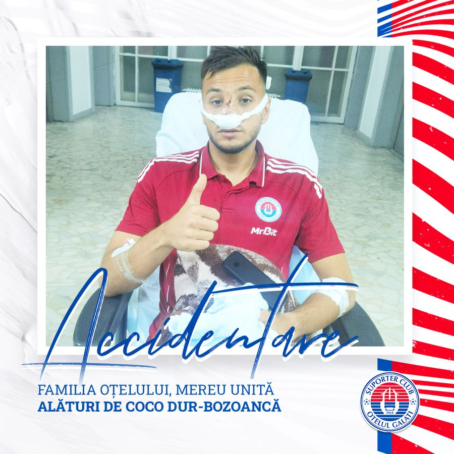 Cosmin Dur-Bozoancă nu scapă de operație / foto: Facebook Accidentare horror în Superliga! Jucătorul a fost desfigurat și trebuie să fie operat » Reacția clubului