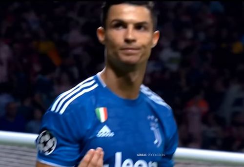 FOTO: Captură YouTube // Gestul lui Cristiano Ronaldo în Atletico - Juventus 2-2
