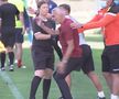 FOTO Faza zilei s-a petrecut la meciul Rapid - Turris » Adrian Iencsi a lovit-o din greșeală pe arbitra de rezervă. Ce s-a întâmplat după