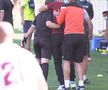 FOTO Faza zilei s-a petrecut la meciul Rapid - Turris » Adrian Iencsi a lovit-o din greșeală pe arbitra de rezervă. Ce s-a întâmplat după