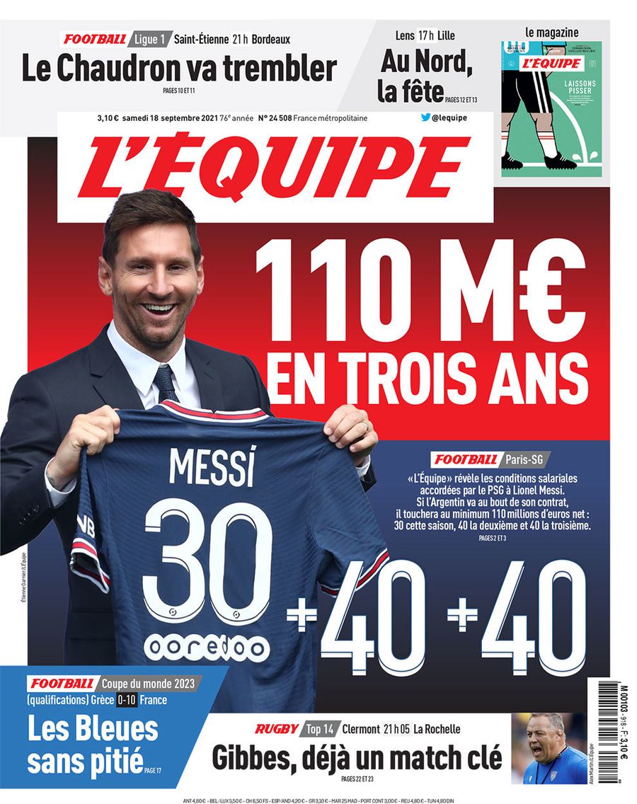 PSG atacă L'Equipe în cazul Messi: „Nu putem accepta așa ceva pe prima pagină!”