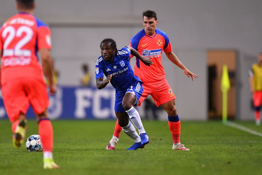 FCU Craiova - FCSB 0-1 | Sekou Sidibe (20 de ani), atacantul oltenilor, a fost exclus din lot după ieșirea nervoasă de aseară.