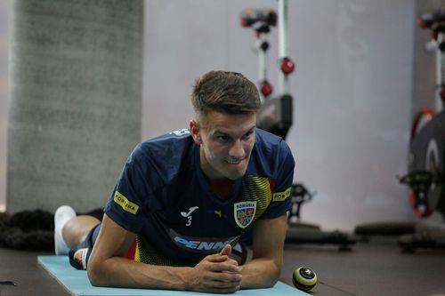 Daniel Boloca, la antrenamentul efectuat de echipa națională ieri
FOTO: FRF.ro