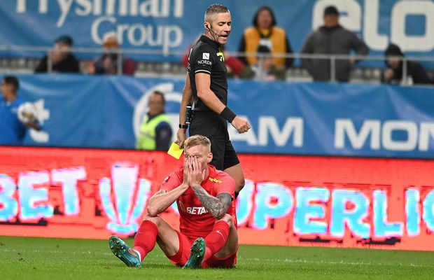 Jucătorul refuzat de Craiova și adus de MM la FCSB, erori grave în Bănie » A greșit la alte 3 goluri în acest sezon