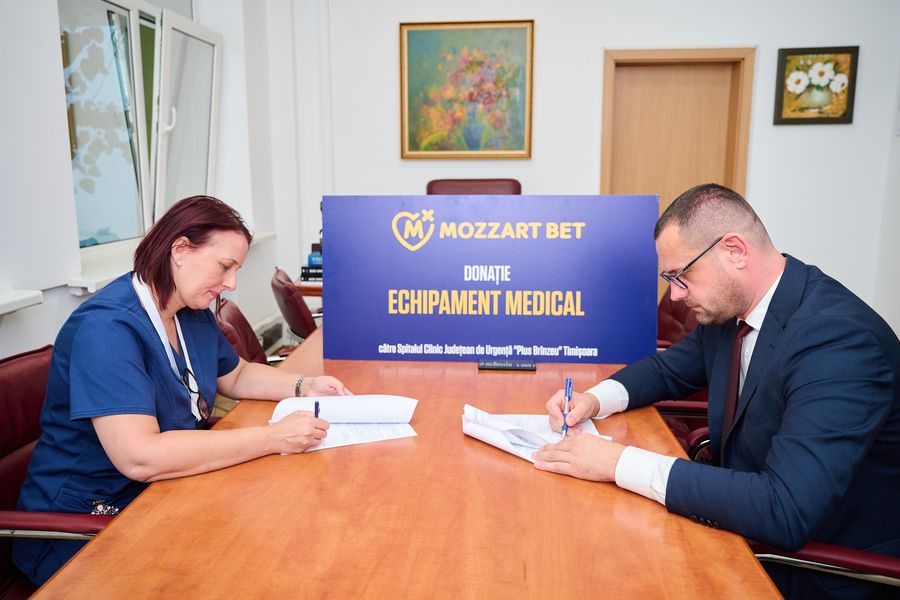 Mozzart Bet echipează cu aparatură medicală spitalul județean „Pius Brinzeu” din Timisoara