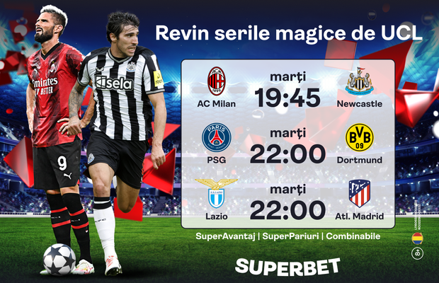 Încep grupele Ligii! Oferta de pariuri pentru meciurile de marţi din Liga Campionilor