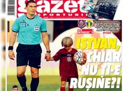 Prima pagina a Gazetei, după arbitrajul catastrofal al lui Kovacs în CFR Cluj - Petrolul: „Istvan, chiar nu ți-e rușine?!”