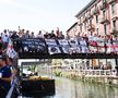 Fanii lui Newcastle, petrecere pe străzile din Milano