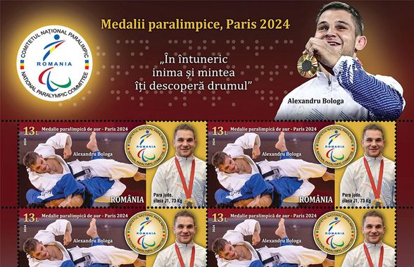 Timbre speciale dedicate medaliaților români la Jocurile Paralimpice de la Paris