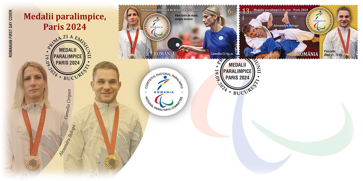 Timbre dedicate medaliaților la Jocurile Paralimpice