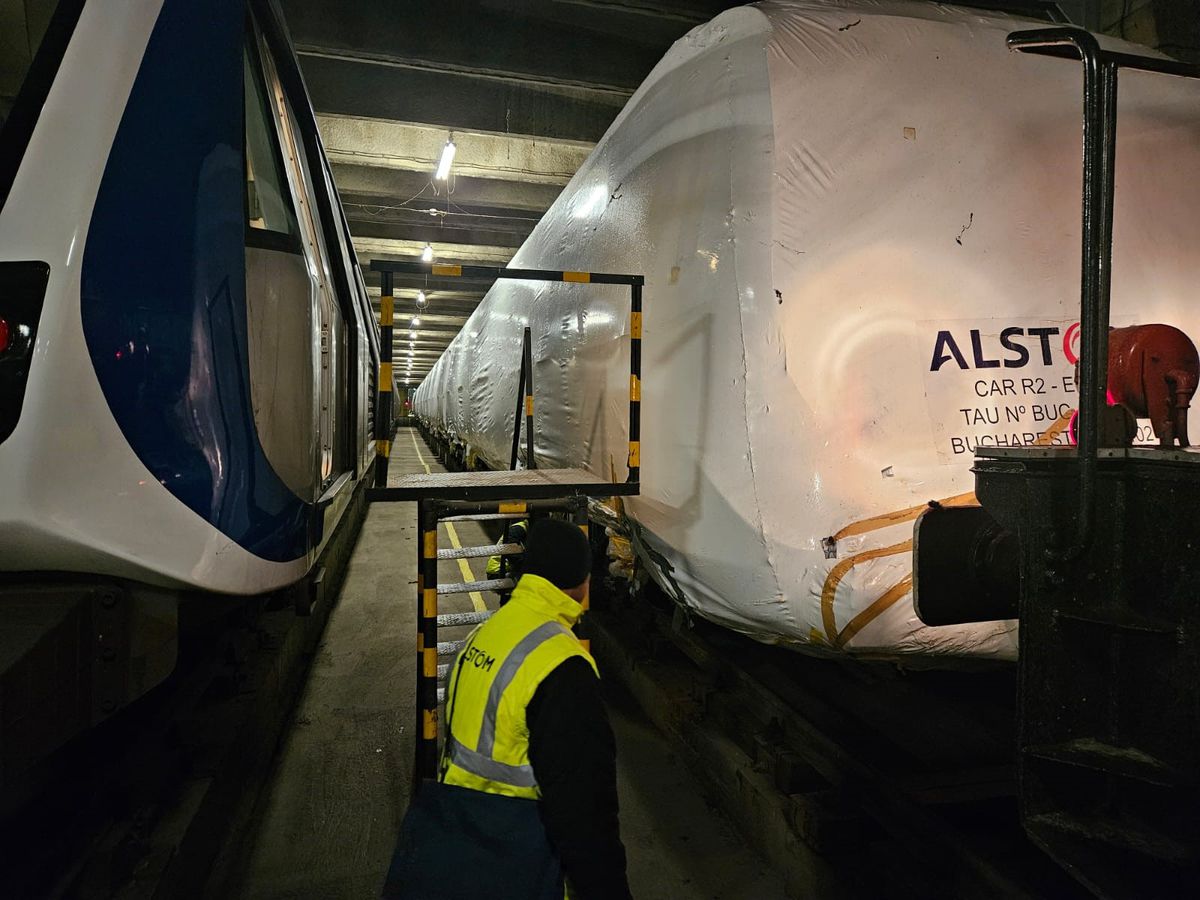 Metrorex tocmai a expus prima garnitură Alstom pentru metroul Drumul Taberei.