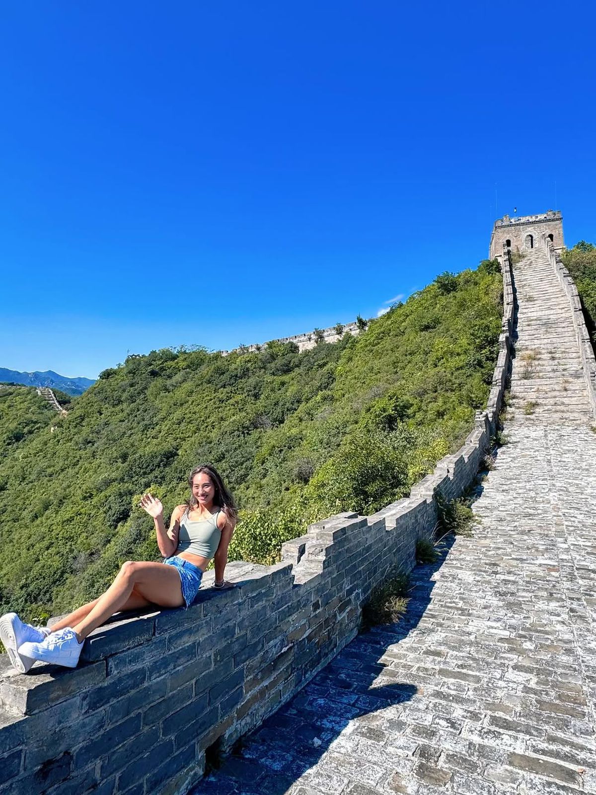 Milionara din top 10 WTA profită de pauza provocată de accidentare: „Prima experiență la Marele Zid. Ce priveliște minunată!”