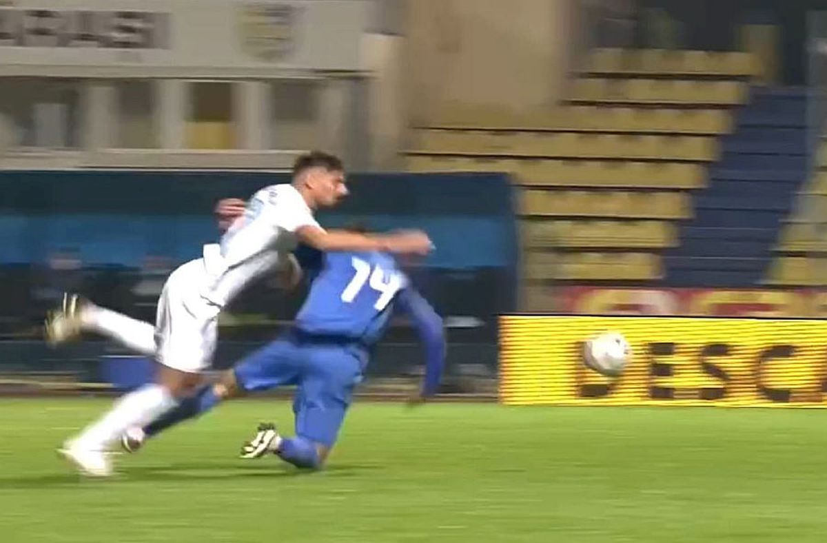 Clinceni - FCSB - fault Cristea -Rusescu