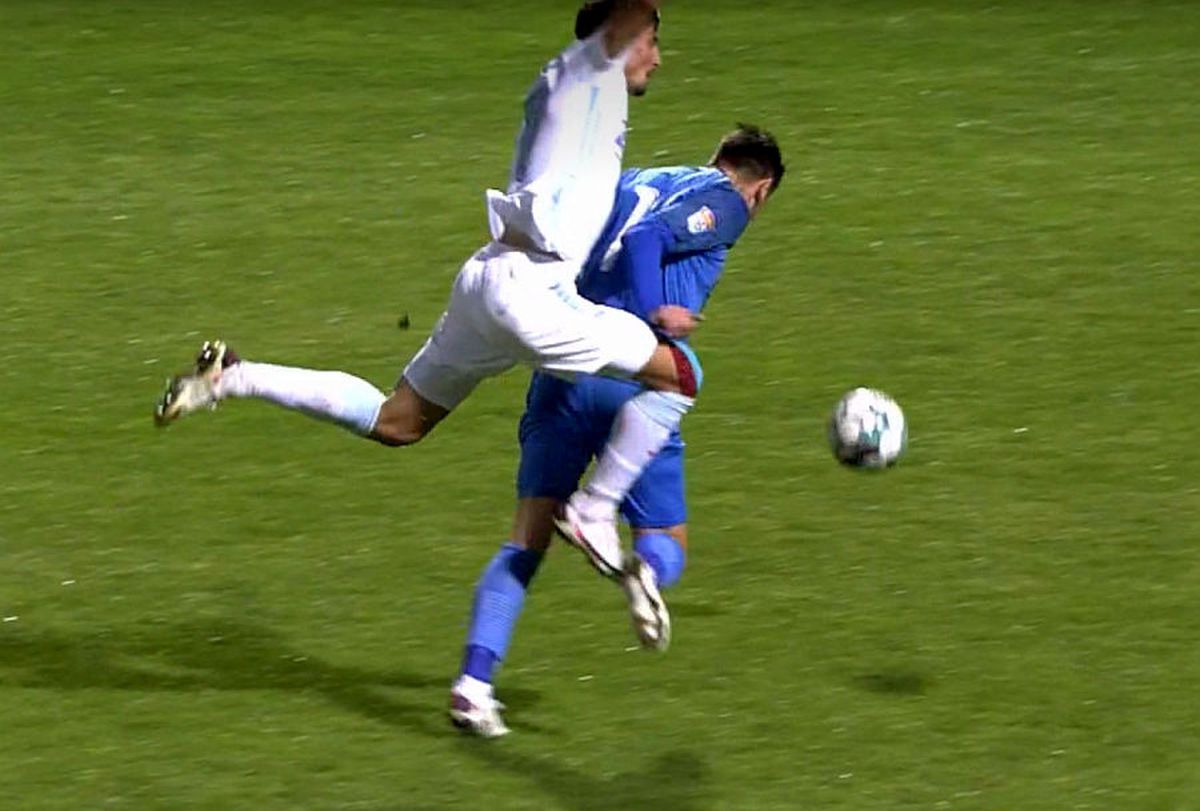 Clinceni - FCSB - fault Cristea -Rusescu