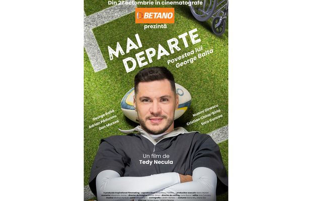 Betano susține ecranizarea poveștii impresionante de viață  a rugbistului George Baltă, în filmul „Mai Departe”