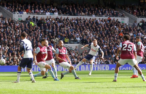 Tottenham - West Ham: spectacol total în derby-ul londonez » Echipa lui Radu Drăgușin a făcut instrucție