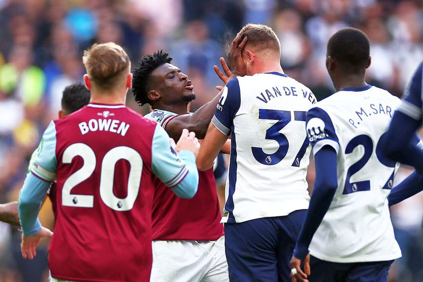 Mohammed Kudus, eliminat DIRECT contra lui Tottenham pentru palma aplicată lui Van de Ven // foto: Guliver/gettyimages