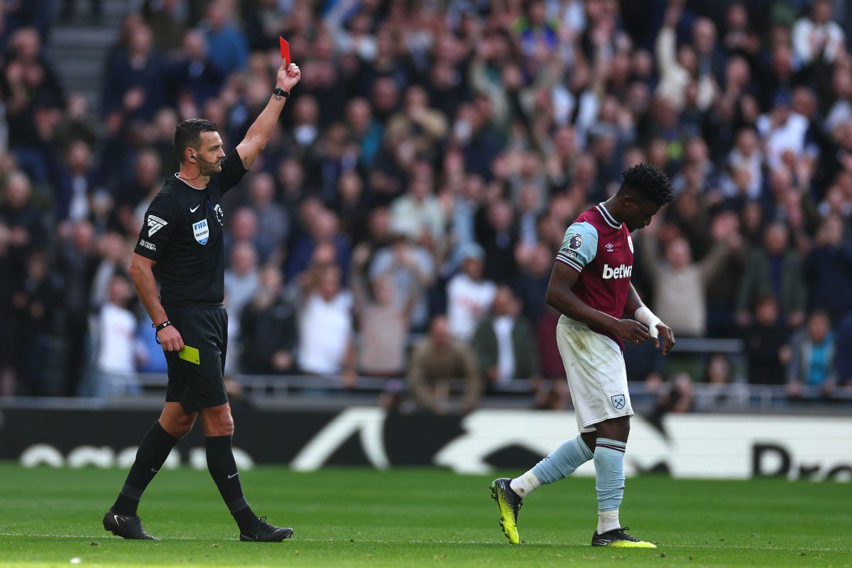 Mohammed Kudus, eliminat direct în Tottenham - West Ham