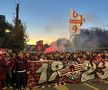Galeria celor de la Rapid a pornit în Corteo spre Arena Națională