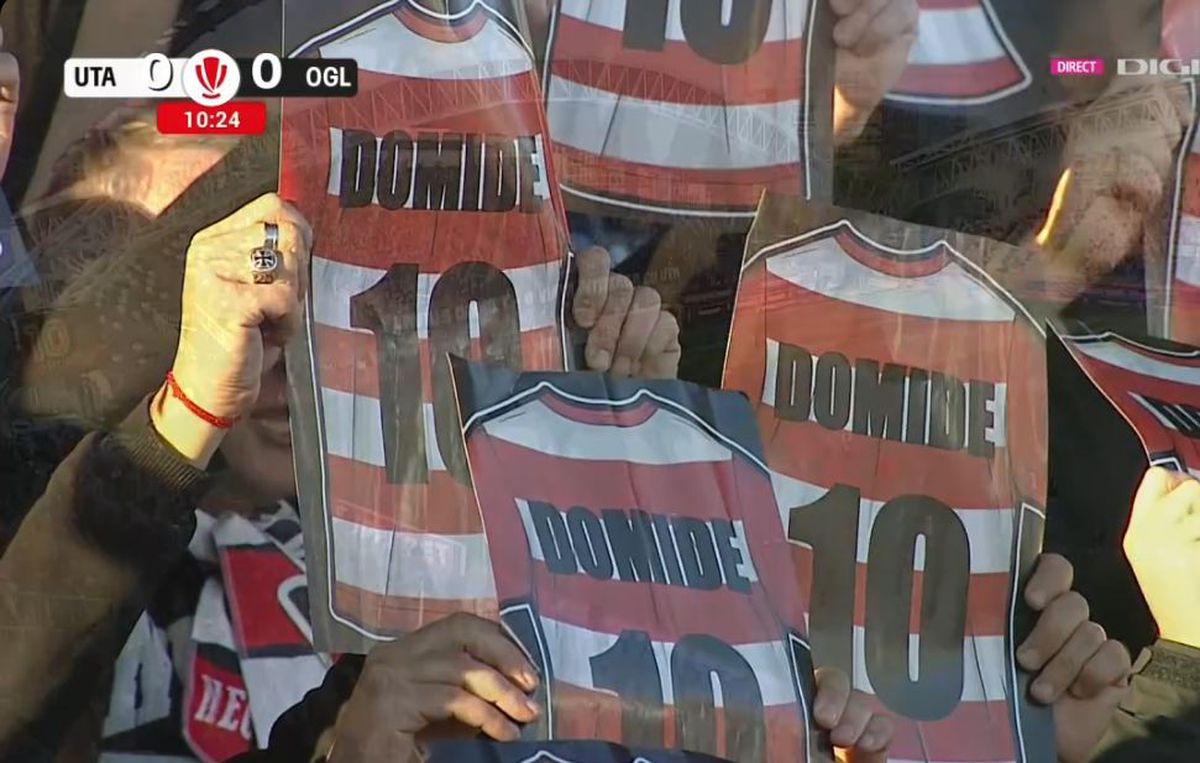 Flavius Domide, omagiat de un stadion întreg » Ce s-a întâmplat în minutul 10 din UTA - Oțelul