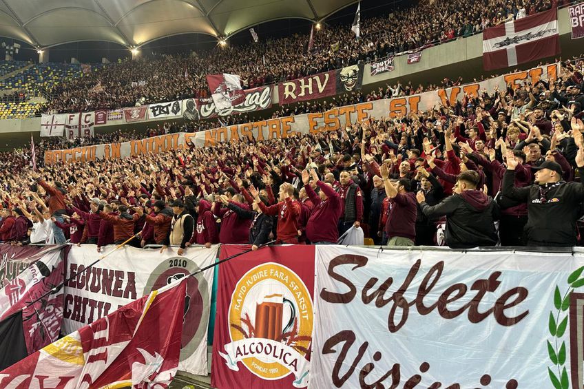 Galeriile celor de la Dinamo și Rapid au făcut spectacol în meciul de pe Arena Națională, derby-ul rundei cu numărul 13 din Superliga.