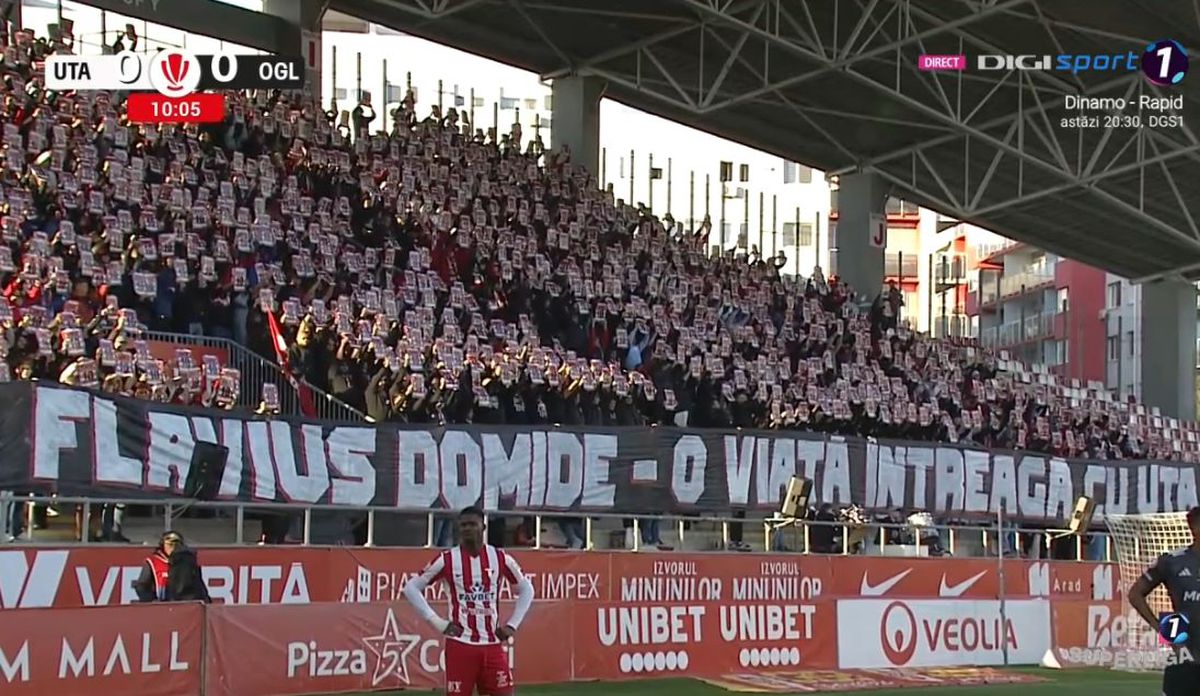 Moment special în cinstea lui Flavius Domide: UTA - Oțelul
