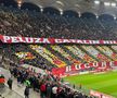 Scenografia afișată de fanii lui Dinamo la meciul cu Rapid