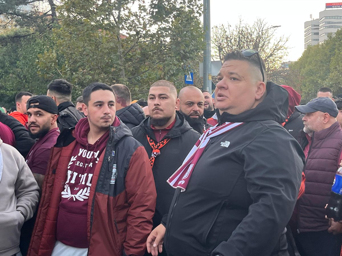 Internaționalul român a apărut în „corteo” rapidist condus de „Bocciu” la Arena Națională!