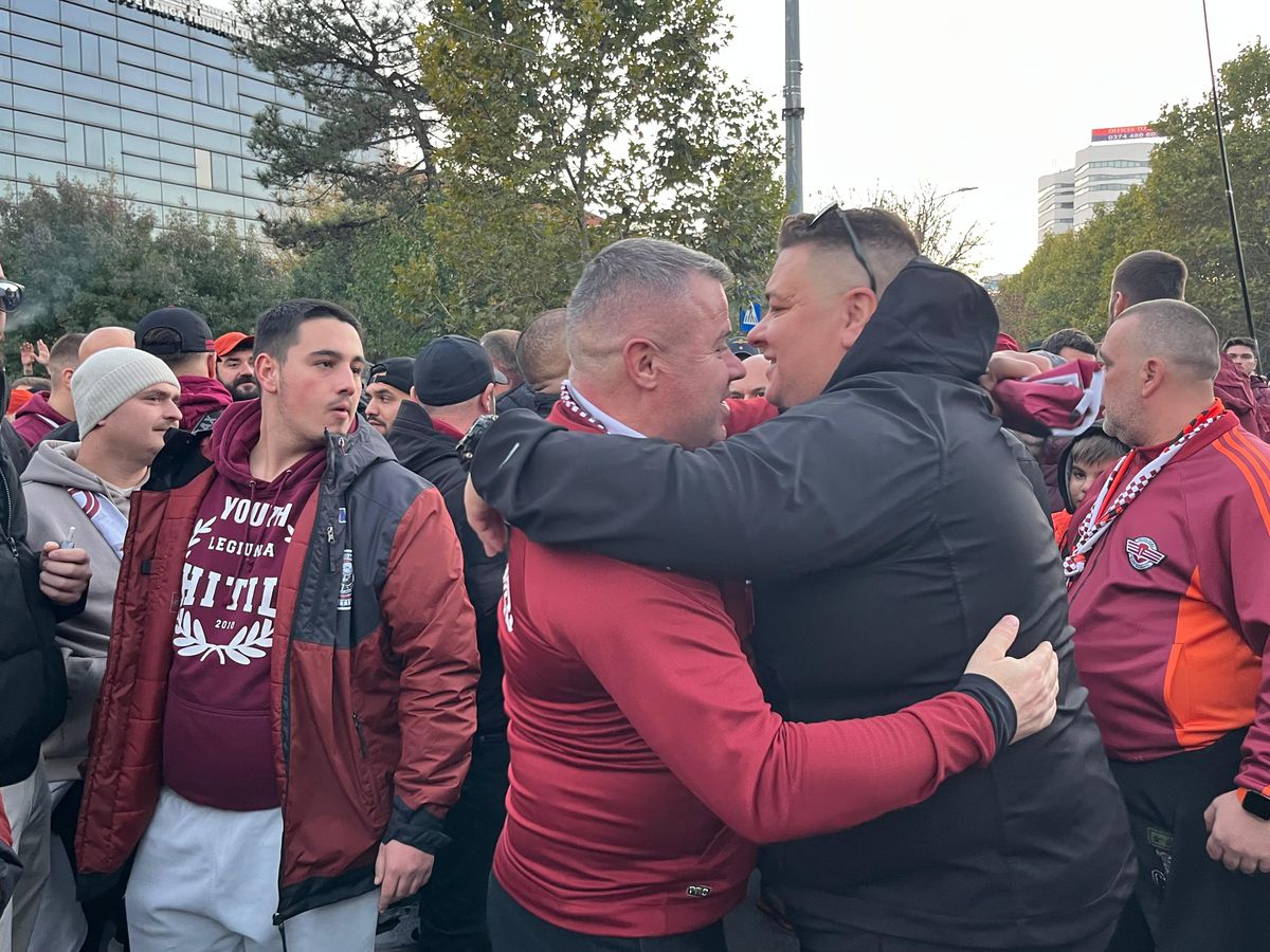 Galeria celor de la Rapid a pornit în Corteo spre Arena Națională