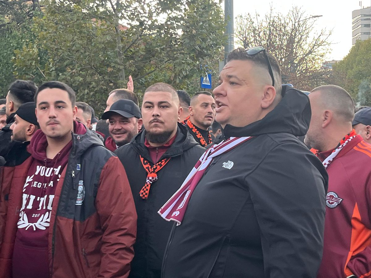 Galeria celor de la Rapid a pornit în Corteo spre Arena Națională
