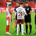 Alex Dobre, la startul derby-ului Dinamo - Rapid // foto: GSP