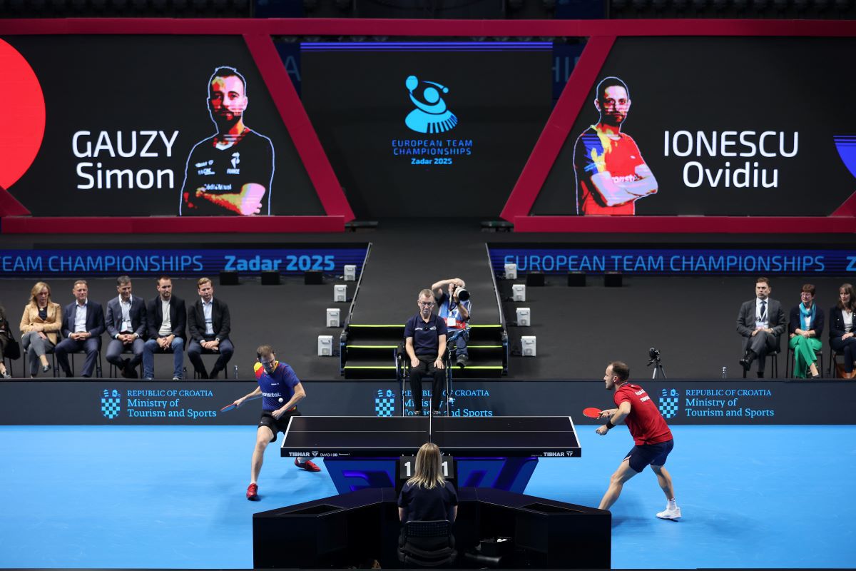 România, vicecampioană europeană la tenis de masă, după o înfrângere clară în fața Franței