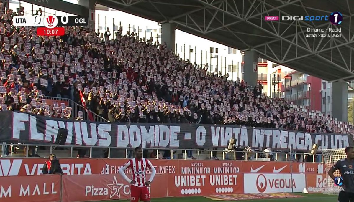 Moment special în cinstea lui Flavius Domide: UTA - Oțelul