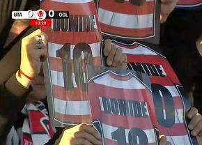 Flavius Domide, omagiat de un stadion întreg » Ce s-a întâmplat în minutul 10 din UTA - Oțelul