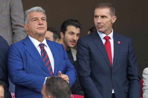 Joan Laporta, în stânga, va candida pentru un nou mandat de președinte // foto: Imago Images