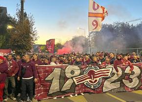 Internaționalul român a apărut în „corteo” rapidist condus de „Bocciu” la Arena Națională!