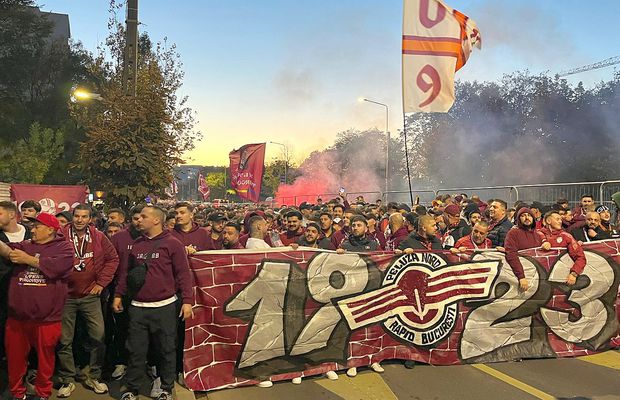 Internaționalul român a apărut în „corteo” rapidist condus de „Bocciu” la Arena Națională!