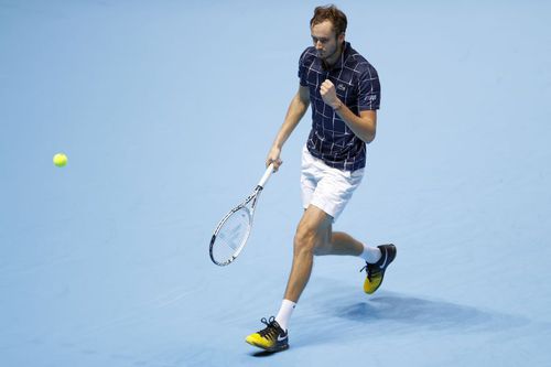 Daniil Medvedev, în meciul cu Novak Djokovic // foto: Guliver/gettyimages
