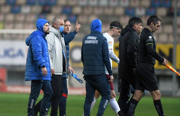 Chindia - Rapid, decis de o greșeală flagrantă de arbitraj în minutul 90