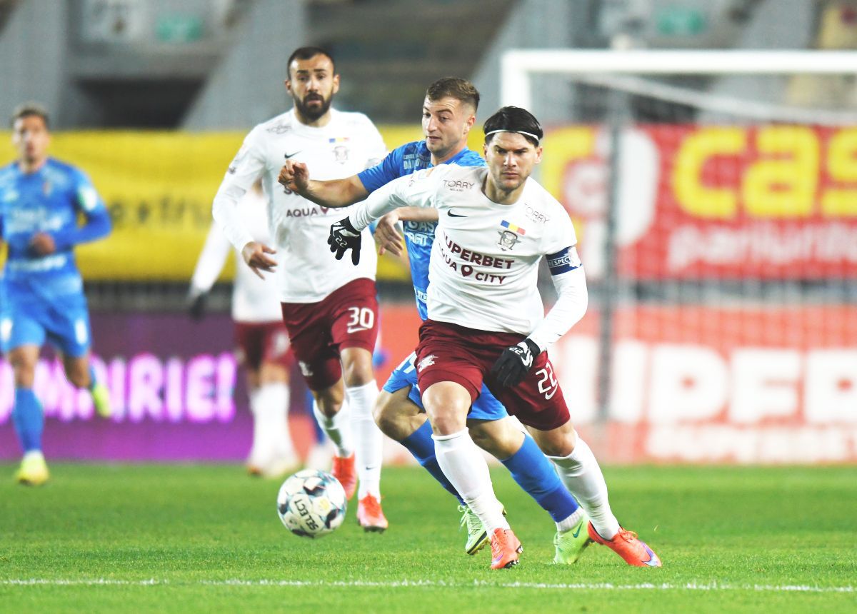 Chindia - Rapid, decis de o greșeală flagrantă de arbitraj în minutul 90