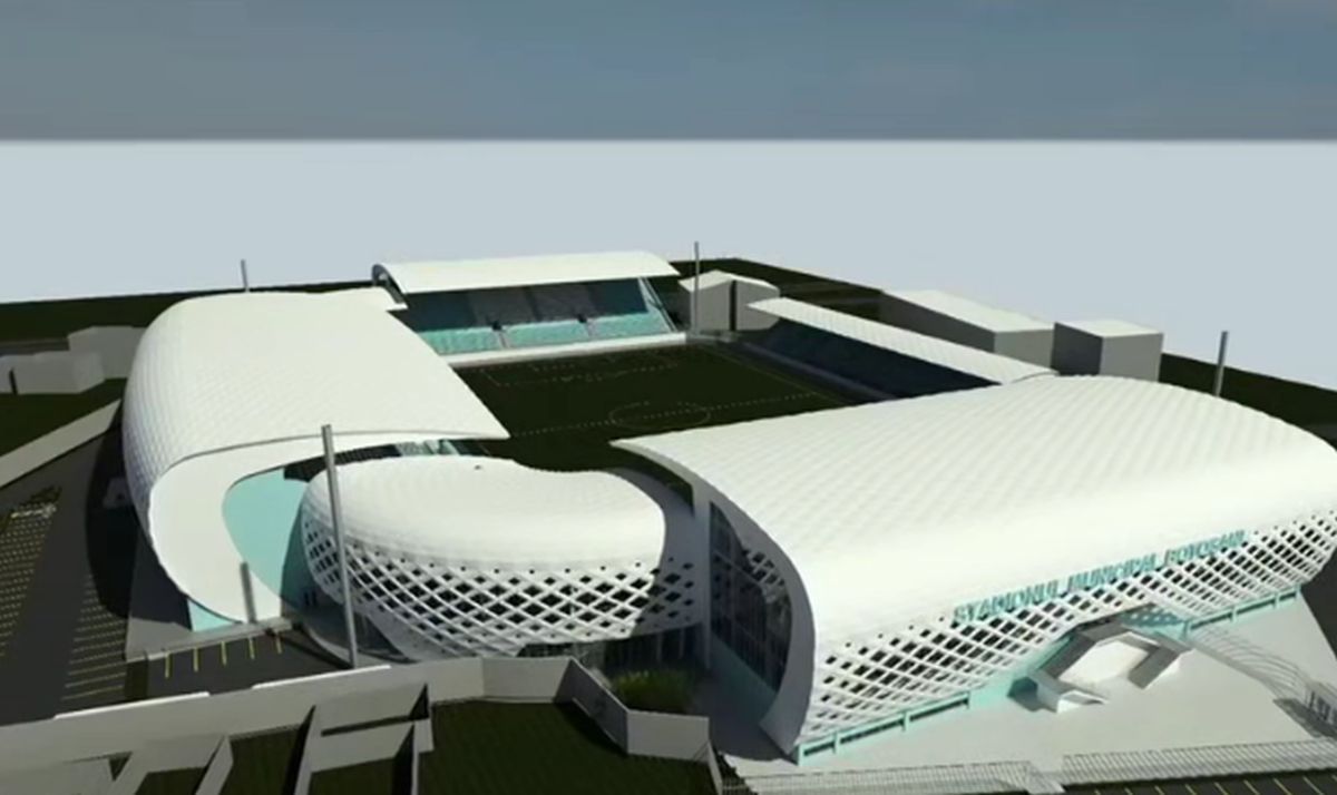Stadion nou Botoșani - schiță