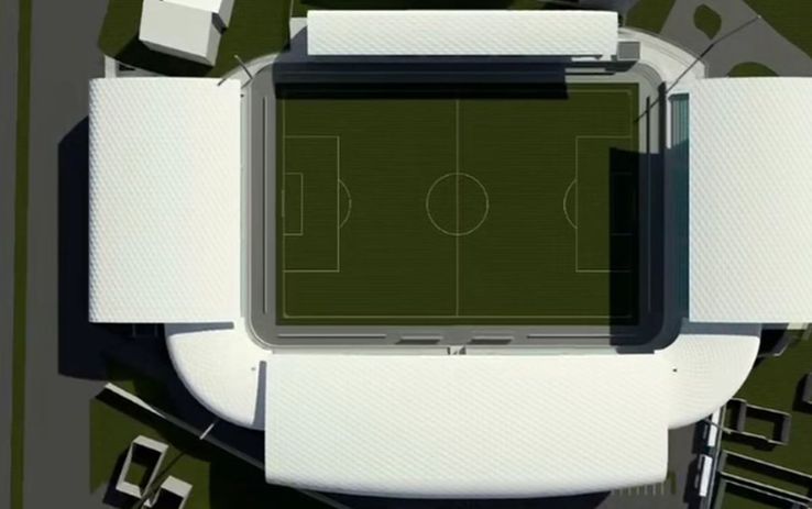 Așa ar trebui să arate noul stadion din Botoșani // sursă foto: captură video FC Botoșani