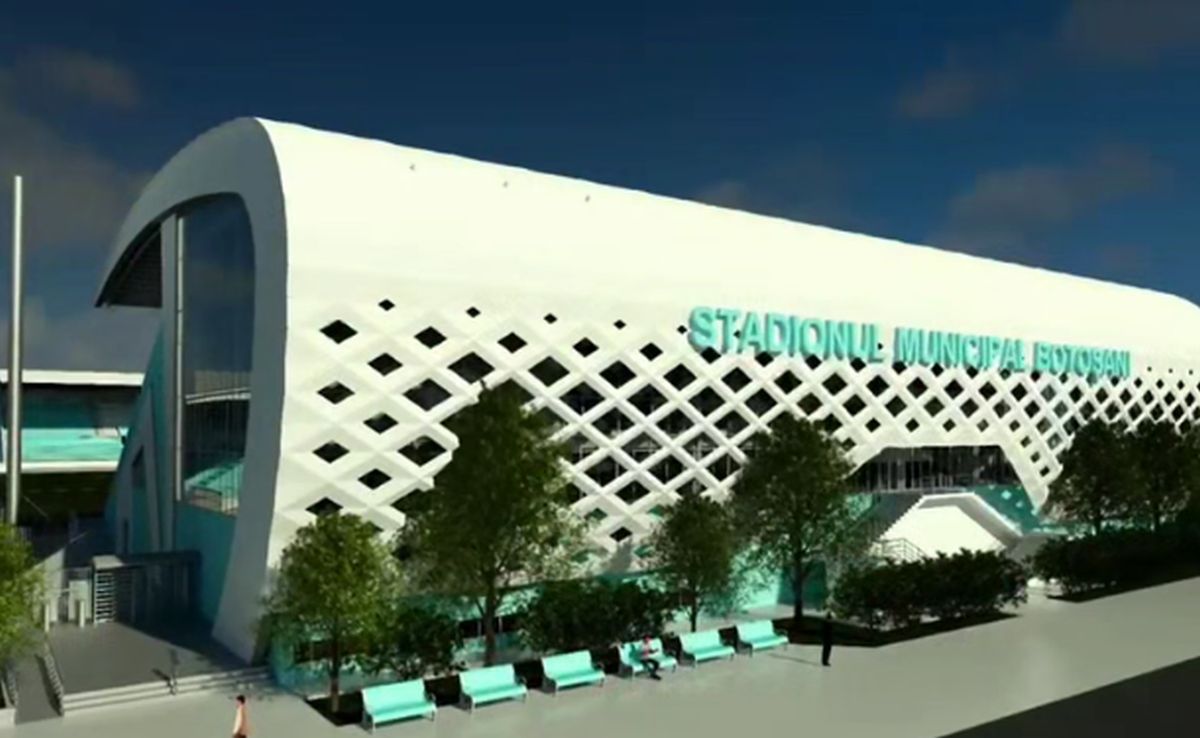 Stadion nou Botoșani - schiță