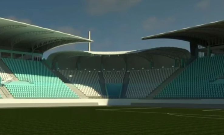 Așa ar trebui să arate noul stadion din Botoșani // sursă foto: captură video FC Botoșani