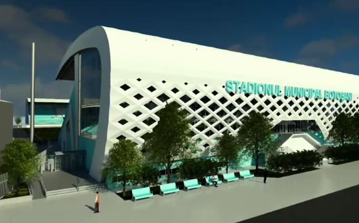 Stadion nou Botoșani - schiță