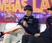 Max Verstappen și Sergio Perez, pe podium la Las Vegas în costume inspirate de ținutele lui Elvis Presley